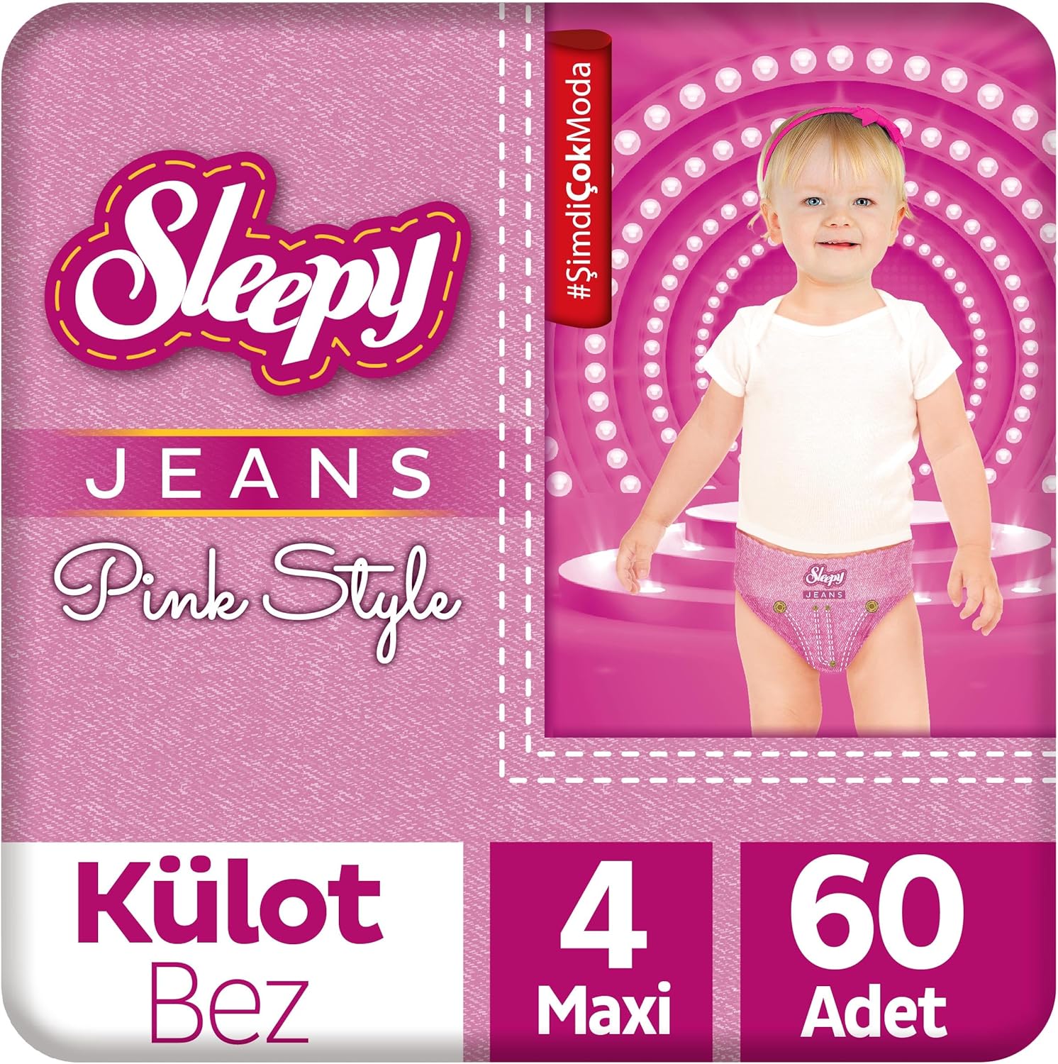 Sleepy Jeans Panty Couche Numéro 4 Maxi (7-14 KG) 30 pcs
