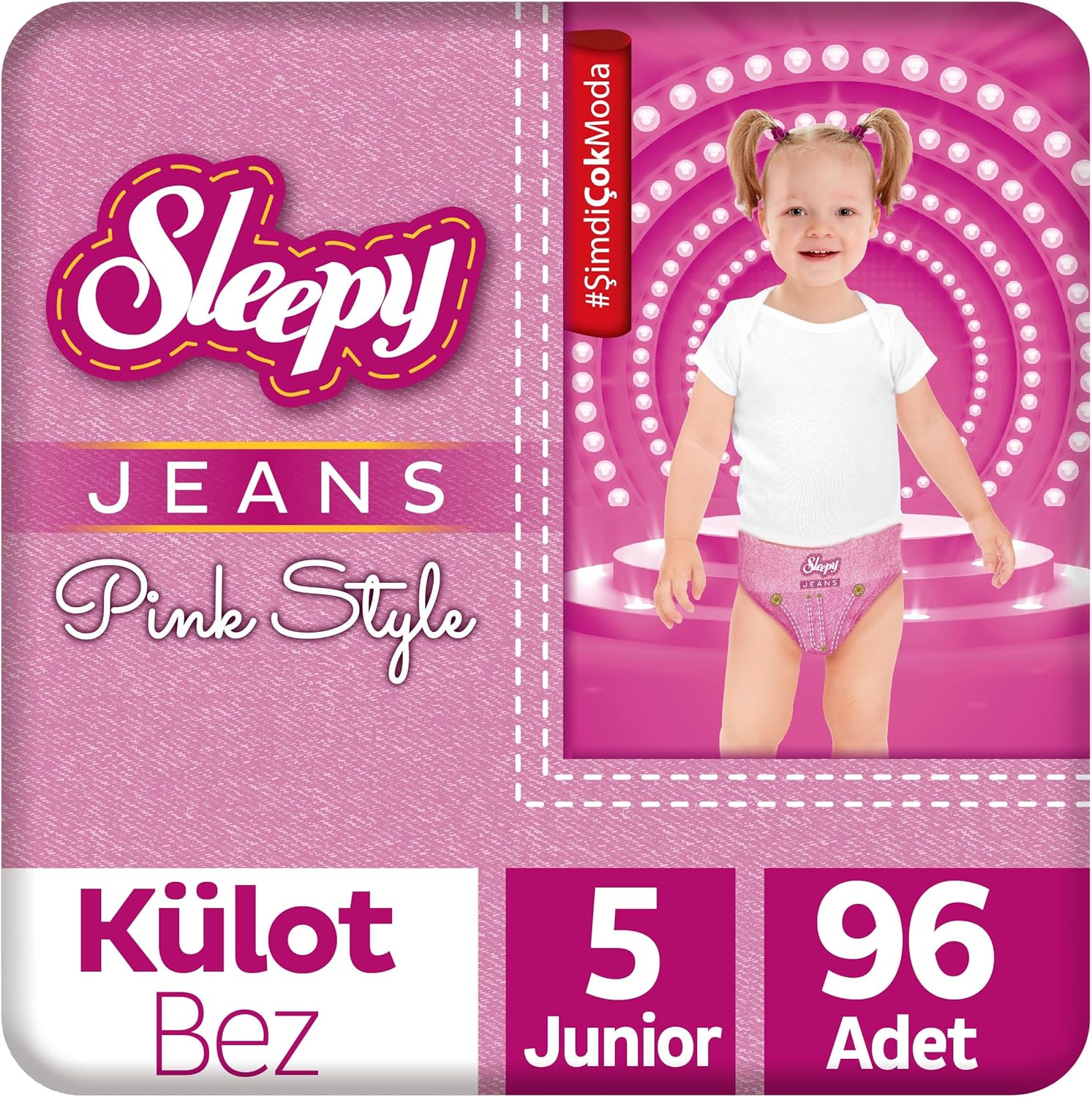 Sleepy Jeans Panty Couche Numéro 5 junior (11-18 KG) 24 pcs