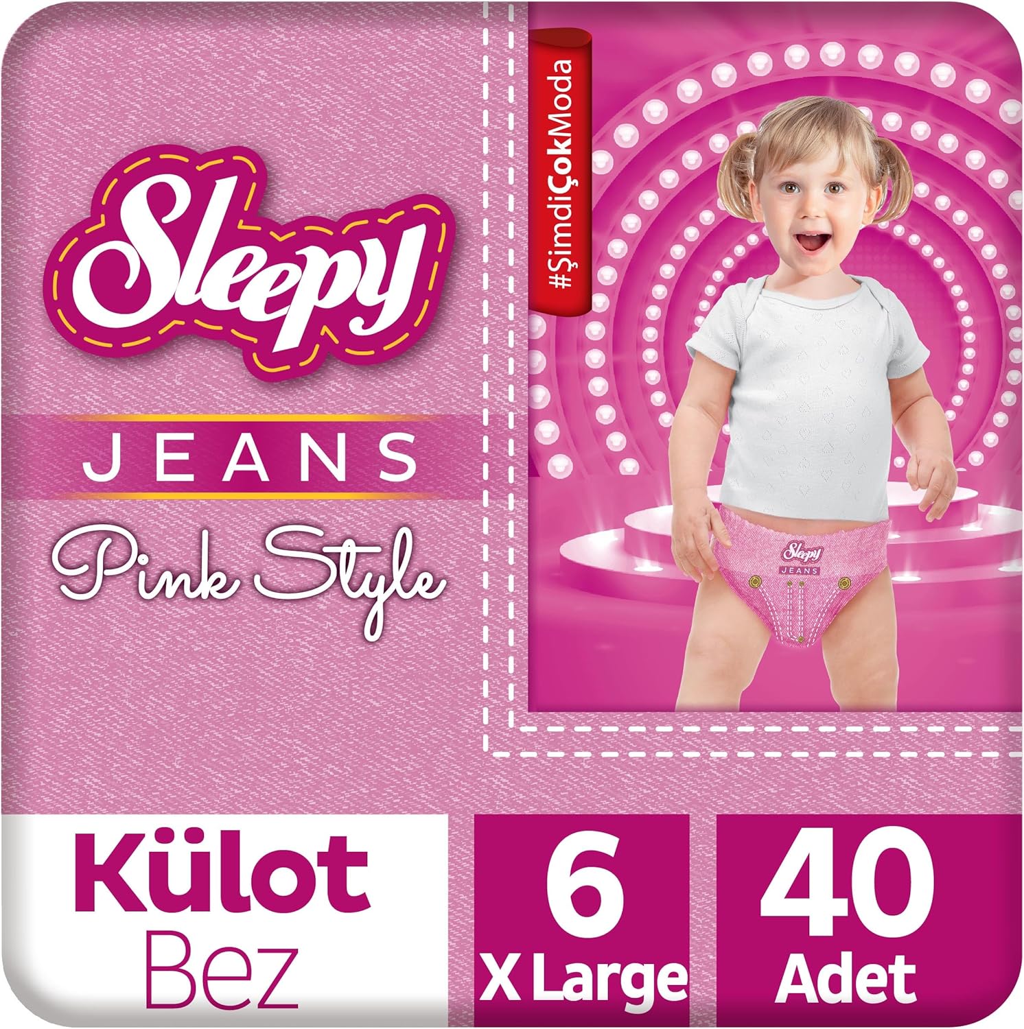 Sleepy Jeans Panty Couche Numéro 6 XLarge (15-25 KG) 20 pcs
