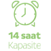14 Saat Kapasite