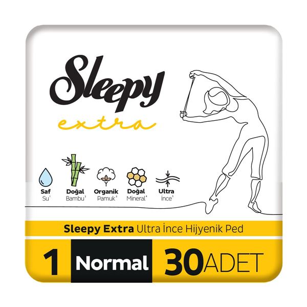 Image de Sleepy Serviettes hygiéniques ultra fines 30 pièces Serviettes hygiéniques normales