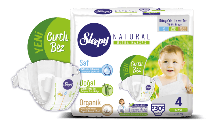 Lingettes bébé Sleepy Newborne 40 pièces Formule à base d'eau à 99