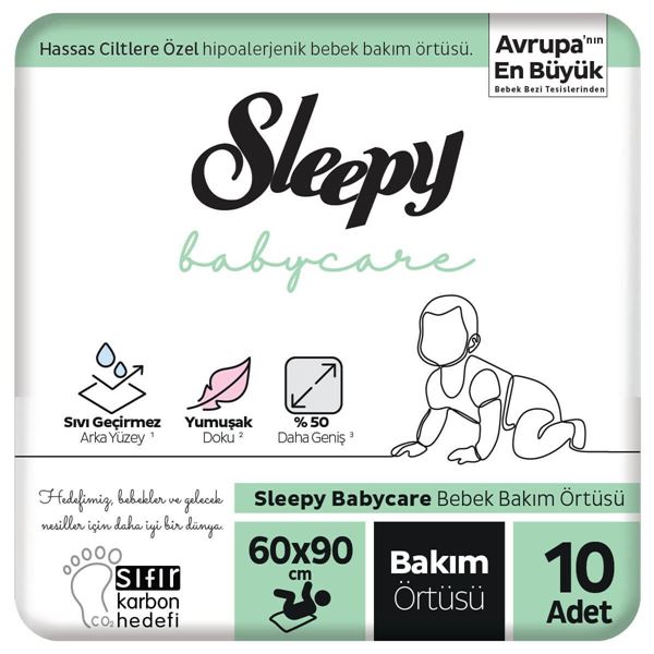 Image de Sleepy Babycare Couverture de soin pour bébé 60x90 cm 10 pièces