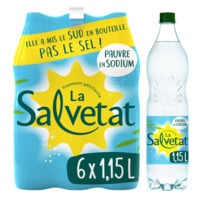 Eau gazeuse minérale naturelle LA SALVETAT