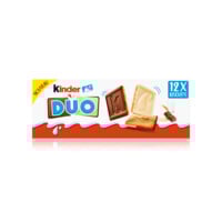 Biscuits  avec tablettes de chocolat blanc et au lait KINDER DUO