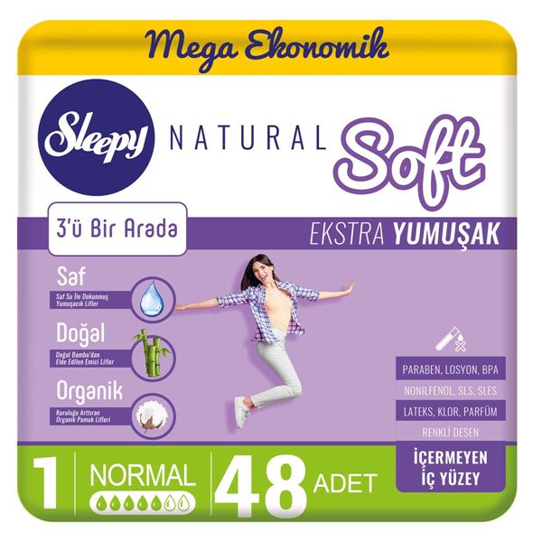 Picture Sleepy Natural Soft Extra Doux Normal (48 Coussinets)