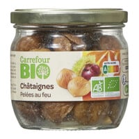 Châtaignes bio pelées au feu CARREFOUR BIO